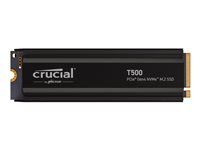 Crucial T500 - SSD - 4 TB - intern - M.2 2280 - PCIe 4.0 x4 (NVMe) - integrert kjøle CT4000T500SSD5