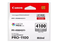 Canon PFI-4100 GY - 80 ml - grå - original - hengeboks - blekkbeholder - for imagePROGRAF PRO-1100 6783C001