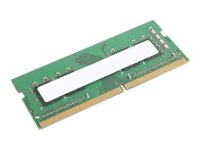 Lenovo - DDR4 - modul - 8 GB - SO DIMM 260-pin - 3200 MT/s / PC4-25600 - 1.2 V - ikke-bufret - ikke-ECC - for ThinkCentre M70q; M80q; M90a; M90q; ThinkPad E14 Gen 2; E15 Gen 2; L14 Gen 1; L15 Gen 1; P1 (3rd Gen); P14s Gen 1; P15 Gen 1; P15s Gen 1; P15v Gen 1; P17 Gen 1; T14 Gen 1; T15 Gen 1; T15p Gen 1; X1 Extreme (3rd Gen); ThinkStation P340; V14; V15; V30a-22; V30a-24; V35s 07 4X70Z90844