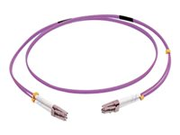 C2G 3m LC/LC OM4 LSZH Fibre Patch - Purple - Koblingskabel - LC multimodus (hann) til LC multimodus (hann) - 3 m - 3 m - fiberoptisk - dupleks - 50 / 125 mikroner - OM4 - purpur 81751