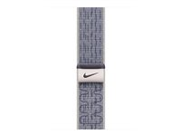 Apple Nike - Sløyfe for smart armbåndsur - 46mm - 145 - 220 mm - grå/blå MXU13ZM/A