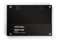 Micron 6550 ION - SSD - Enterprise - kryptert - 61.44 TB - intern - 2.5" - U.2 PCIe 5.0 x4 (NVMe) - SHA-512, FIPS 140-3 Level 2 - TCG Opal Encryption 2.02, Self-Encrypting Drive (SED) - TAA-samsvar MTFDLAL61T4THL-1BK1DFCYYR
