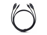 StarTech.com 10ft (3m) HDMI and USB 5Gbps KVM Cable - Tastatur / video / musekabel (KVM) - HDMI, USB-type A (hann) til HDMI, USB Type B (hann) - 3 m - 4K 60Hz støtte, HDR10-støtte - svart HU12210-KVM-CABLE