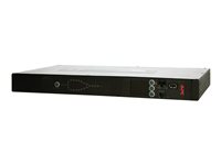 APC Rack Automatic Transfer Switch AP4422 - Redundant switch (kan monteres i rack) - AC 230 V - 3840 VA - Ethernet 10/100, RS-232, USB - utgangskontakter: 1 - 1U - svart - for P/N: AR106SH6, AR109SH4, AR109SH6, AR112SH4, AR112SH6, SCL400RMJ1U, SCL500RMI1UNC AP4422