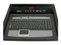 APC LCD Console - KVM-konsoll med KVM-svitsj - 8 porter - PS/2 - 17" - kan monteres i rack - VGA - svart - 1U - for P/N: SMTL2K2RM2UCL, SMTL2K2RM2UCLNC, SMTL3KRM2UCL, SMTL3KRM2UCLNC, SMX3000RMX93 AP5808