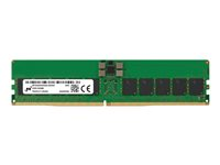 Micron - DDR5 - modul - 32 GB - DIMM 288-pin - 6400 MHz / PC5-51200 - CL52 - 1.1 V - registrert - ECC - grønn MTC20F1045S1RC64BR
