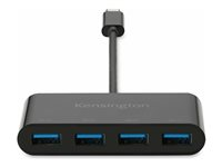 Kensington CH1200 - Hub - USB-C, 10Gbps, 4-Port Hub - 4 x SuperSpeed USB 3.0 - stasjonær K33616WW