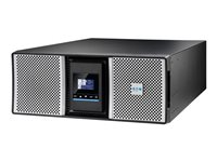 Eaton 9PX G2 9PX11KIRTNBPG2 - UPS (rackmonterbar/ekstern) - HotSwap - AC 200/208/220/230/240 V - 11000 watt - 11000 VA - enkeltfase - 9 Ah - Ethernet 10/100/1000, RS-232, USB - utgangskontakter: 17 - PFC - 4U - 19" - svart, sølv 9PX11KIRTNBPG2