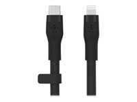 Belkin BoostCharge - Lightning-kabel - 24 pin USB-C hann til Lightning hann - 3 m - svart CAA009BT3MBK