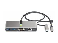 StarTech.com 2-Port USB-C/USB-A Hub with GbE and RS232 Serial, 2x USB-A - Hub - 2 x USB 3.2 Gen 1 - stasjonær 5G2A1SGBB-USB-C-HUB