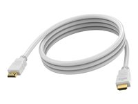 VISION Techconnect - Ultra High Speed - HDMI-kabel med Ethernet - HDMI hann til HDMI hann - 2 m - dobbeltisolert - hvit - 8K 30Hz støtte TC 2MHDMI8K
