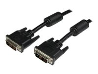StarTech.com 5m DVI-D Single Link Cable - M/M - DVI-kabel - enkeltlenke - DVI-D (hann) til DVI-D (hann) - 5 m - formstøpt, tommelskruer - svart DVIDSMM5M