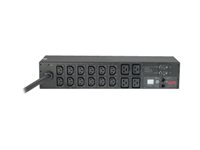 APC Metered Rack PDU AP7822B - Strømfordelerenhet (kan monteres i rack) - AC 200/208/230 V - inngang: IEC 60309 32A - utgangskontakter: 16 (power IEC 60320 C13, IEC 60320 C19) - 2U - 3.66 m kabel - for P/N: SCL500RM1U, SCL500RMI1U, SMX1500RM2UCNC, SMX2KR2UX145, SMX3KR2UNCX145, SMX750CUS AP7822B