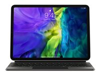 Apple Magic Keyboard - Tastatur og folioveske - med styrepute - bakbelysning - Apple Smart connector - QWERTY - Internasjonal engelsk / kanadisk fransk - for 10.9-inch iPad Air (4th generation, 5th generation); 11-inch iPad Air (M2, M3); 11-inch iPad Pro (1st generation, 2nd generation, 3rd generation, 4th generation) MXQT2Z/A