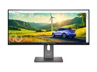 Lenovo ThinkVision P34WD-40 - LED-skjerm - kurvet - 34" - HDR - med ThinkVision MC 60 monitor webcam 64ADZAT1EU