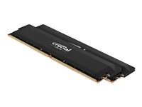 Crucial Pro - Overclocking Edition - DDR5 - sett - 32 GB: 2 x 16 GB - DIMM 288-pin - 6400 MT/s / PC5-51200 - CL38 - 1.35 V - ikke-bufret - ikke-ECC - svart CP2K16G64C38U5B