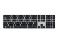 Apple Magic Keyboard with Touch ID and Numeric Keypad - Tastatur - USB-C - trådløs - Bluetooth - QWERTY - Dansk - svarte nøkler MXK83DK/A