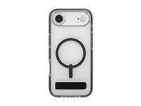 Zagg Santa Cruz Snap - Baksidedeksel for mobiltelefon - med stativ - MagSafe-samsvar - kullsort - for Apple iPhone Air 702318949