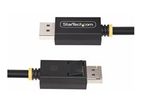 StarTech.com 1m DisplayPort 2.1 Cable, VESA-Certified, DP40 DP 2.1 Cable - DisplayPort-kabel - DisplayPort (hann) låst til DisplayPort (hann) låst - DisplayPort 2.1 - 1 m - passiv, 8K 60Hz støtte, 4K 144Hz støtte, 1440p støtte 240 Hz, up to 40 Gbps data transfer rate, UHBR10, HDR-støtte - svart DP21-1M-DP40-CABLE