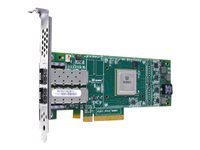 HPE StoreFabric SN1100Q 16Gb Dual Port - Vertbussadapter - PCIe 3.0 lav profil - 16Gb Fibre Channel x 2 - for ProLiant DL325 Gen10, DL345 Gen10, DL365 Gen10, DX360 Gen10, XL220n Gen10, XL290n Gen10 P9D94A