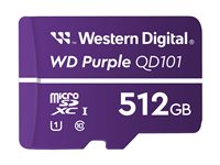 WD Purple WDD512G1P0C-85AEL0 - Flashminnekort - 512 GB - UHS-I U1 / Class10 - microSDXC - purpur WDD512G1P0C-85AEL0