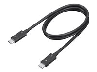 Lenovo - Thunderbolt-kabel - USB-C (hann) til USB-C (hann) - Thunderbolt 4 - 70 cm - 8K 60Hz støtte, 4K 60Hz støtte - svart 4X91K16968