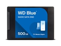 WD Blue SA510 WDS500G3B0A-00AXR0 - SSD - 500 GB - intern - 2.5" - SATA 6Gb/s - blå WDS500G3B0A-00AXR0