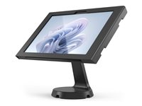 Compulocks Surface Pro 8-11 Apex Enclosure Mast Counter Stand - Monteringssett (stativ, hus, veggmontering) - for nettbrett - låsbar - metallramme - svart - skjermstørrelse: 8"-10" - monteringsgrensesnitt: 100 x 100 mm - skranke - for Microsoft Surface Pro 10 for Business (13 tommer), Pro 8 (13 tommer), Pro 9 (13 tommer) 333B580APXB