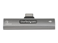 StarTech.com USB C Audio & Charge Adapter, USB-C Audio Adapter with USB-C Audio Headphone/Headset Port and 60W USB Type-C Power Delivery Pass-through Charger, For USB-C Phone/Tablet/Laptop - USB-C Audio/Charging (CDP2CAPDM) - Dokkingstasjon - USB-C CDP2CAPDM