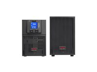 APC Easy UPS On-Line - UPS - tårn, utvidet driftstid - AC 220/230/240 V - 900 watt - 1000 VA - enkeltfase - blysyre - USB, serial - utgangskontakter: 4 - Europa - svart, RAL 7010 SRV1KIL-E