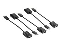 StarTech.com 5-Pack DisplayPort to VGA Adapter, DisplayPort 1.2 HBR2 to VGA Active Adapter, Digital DP to Analog VGA Video Converter Dongle, DisplayPort Male to VGA Female Monitor Adapter - Active DP 1.2 to VGA (DP2VGA3X5) - Video adapter - DisplayPort (hann) til HD-15 (VGA) (hunn) - DisplayPort 1.2 - 10 cm - 1080p-støtte, aktiv - svart (en pakke 5) DP2VGA3X5
