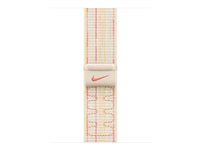 Apple Nike - Sløyfe for smart armbåndsur - 40 mm - 130 - 190 mm - stjernelys/rosa MC1Q4ZM/A