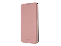 Insmat Exclusive - Baksidedeksel for mobiltelefon - kartong+papir+aluminiumsfolie, termoplast-polyuretan (TPU), polyuretan - roserosa - for Samsung Galaxy A35 650-3232