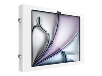 Compulocks iPad Air M2 & M3 13", Apex Secured Enclosure Wall Mount - White - Innhegning - for nettbrett - glassmontering, plass - låsbar - høyverdig aluminium - hvit - skjermstørrelse: 13" - monteringsgrensesnitt: 100 x 100 mm - veggmonterbar - for Apple 13-inch iPad Air (M2, M3) 13APXW