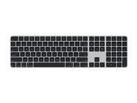 Apple Magic Keyboard with Touch ID and Numeric Keypad - Tastatur - USB-C - trådløs - Bluetooth - QWERTY - amerikansk engelsk - svarte nøkler MXK83LB/A