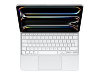 Apple Magic Keyboard - Tastatur og folioveske - med styrepute - bakbelysning - Apple Smart connector - QWERTY - Dansk - hvit MWR43DK/A