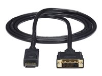 StarTech.com DisplayPort to DVI Cable - 6ft / 2m - 1920 x 1200 - M/M ? DP to DVI Adapter Cable ? Passive DisplayPort Monitor Cable (DP2DVI2MM6) - Adapterkabel - DVI-D (hann) til DisplayPort (hann) - 1.8 m - svart DP2DVI2MM6