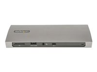 StarTech.com Thunderbolt 4 Dock, 96W Power Delivery, Single 8K/Dual Monitor 4K 60Hz, 3xTB4/USB4 ports, 4xUSB-A, SD, GbE, Thunderbolt 4 Docking Station for Windows or TB3 MacBook, 0.8m - Dokkingstasjon - Thunderbolt 4 - 3 x Thunderbolt - 1GbE TB4CDOCKUE
