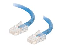 C2G Cat5e Non-Booted Unshielded (UTP) Network Patch Cable - Koblingskabel - RJ-45 (hann) til RJ-45 (hann) - 5 m - UTP - CAT 5e - flertrådet, uniboot - blå 83025
