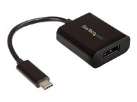 StarTech.com USB C to DisplayPort Adapter 4K 60Hz - USB Type-C to DP 1.4 Monitor Video Converter (DP Alt Mode) - Thunderbolt 3 Compatible - DisplayPort-adapter - USB-C (hann) til DisplayPort (hunn) - Thunderbolt 3 / DisplayPort 1.4 - 14 cm - 8 K 30 Hz (7680 x 4320) støtte, 4K 60Hz støtte - svart - for P/N: BNDTB10GI, BNDTB210GSFP, BNDTB410GSFP, BNDTB4M2E1, BNDTBUSB3142, TB4CDOCK CDP2DP