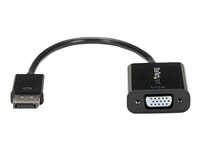 StarTech.com DisplayPort to VGA Display Adapter - 1080p 1920x1200 - Active DP to VGA (Male to Female) HD Video Converter for laptop/PC/Monitor (DP2VGA3) - Displayadapter - DisplayPort (hann) til HD-15 (VGA) (hunn) - 10 cm - aktiv - svart - for P/N: DK31C3HDPD, DK31C3HDPDUE, DKM30CHDPD, DKM30CHDPDUE, SV231QDPU34K, TB32DP14 DP2VGA3