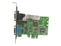 StarTech.com 2-Port PCI Express Serial Card with 16C1050 UART - RS232 Low Profile Serial Card - PCI Serial Card (PEX2S1050) - Seriell adapter - PCIe lav profil - RS-232 x 2 PEX2S1050