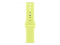 Apple - Bånd for smart armbåndsur - 46mm - S/M-størrelse - neongul - for Watch Hermès Series 9, SE 3, Series 10, Series 11, Series 8, Series 9, Ultra 2, Ultra 3 MFGV4ZM/A