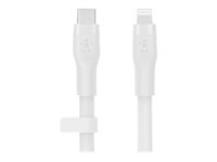 Belkin BoostCharge - Lightning-kabel - 24 pin USB-C hann til Lightning hann - 3 m - hvit CAA009BT3MWH