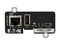Eaton Cybersecure Gigabit NETWORK-M3 Card for UPS and PDU - Adapter for fjernstyrt administrasjon - Gigabit Ethernet x 1 - for P/N: 9PX1500GRT-L, 9PX1500RT-L, 9PX2000RT-L, 9PX2200GRT-L, 9PX3000GRT-L, 9PX3000RT-L NETWORK-M3