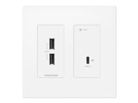 Crestron HD-TXU-4KZ-111-2G-W - Video/lyd/USB-utvider - sender - DM Lite - over CATx - opp til 70 m HD-TXU-4KZ-111-2G-W
