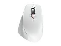 CHERRY STREAM MOUSE COMFORT - Mus - ergonomisk - høyrehendt - optisk - 6 knapper - trådløs - 2.4 GHz - USB trådløs mottaker - hvit/grå JW-8550-0
