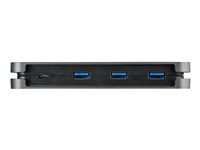 StarTech.com 4 Port USB C Hub - 3x USB-A/1xUSB-C - 5Gbps USB 3.0 Type-C Hub (3.2 Gen 1) - Bus Powered - 11.2" Cable w/ Cable Management (HB30CM3A1CB) - Hub - 3 x USB 3.2 Gen 1 + 1 x USB-C 3.2 Gen 1 - stasjonær HB30CM3A1CB