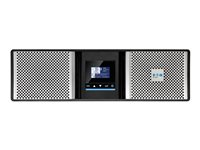 Eaton 9PX G2 9PX5KIRTNG2 - UPS (rackmonterbar/ekstern) - AC 200/208/220/230/240 V - 5000 watt - 5000 VA - enkeltfase - 5 Ah - Ethernet 10/100/1000, RS-232, USB - utgangskontakter: 13 - PFC - 3U - 19" - svart, sølv 9PX5KIRTNG2