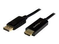 StarTech.com 3 ft (1 m) DisplayPort to HDMI Adapter Cable - 4K DisplayPort to HDMI Converter Cable - Computer Monitor Cable (DP2HDMM1MB) - Adapterkabel - DisplayPort hann til HDMI hann - 1 m - svart - 4K-støtte - for P/N: TB3DK2DPPD, TB3DK2DPPDUE, TB3DK2DPW, TB3DK2DPWUE, TB3DKDPMAW, TB3DKDPMAWUE DP2HDMM1MB